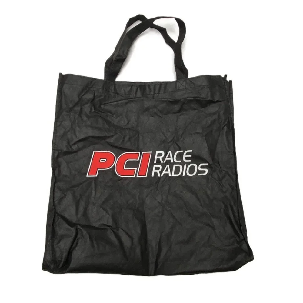PCI Race Radios - Large Black Reusable Tote Bag